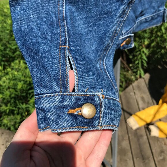 Vintage 90's Back To Basics Button Up Jean Jacket Size 14 Great Condition - Picture 9 of 9